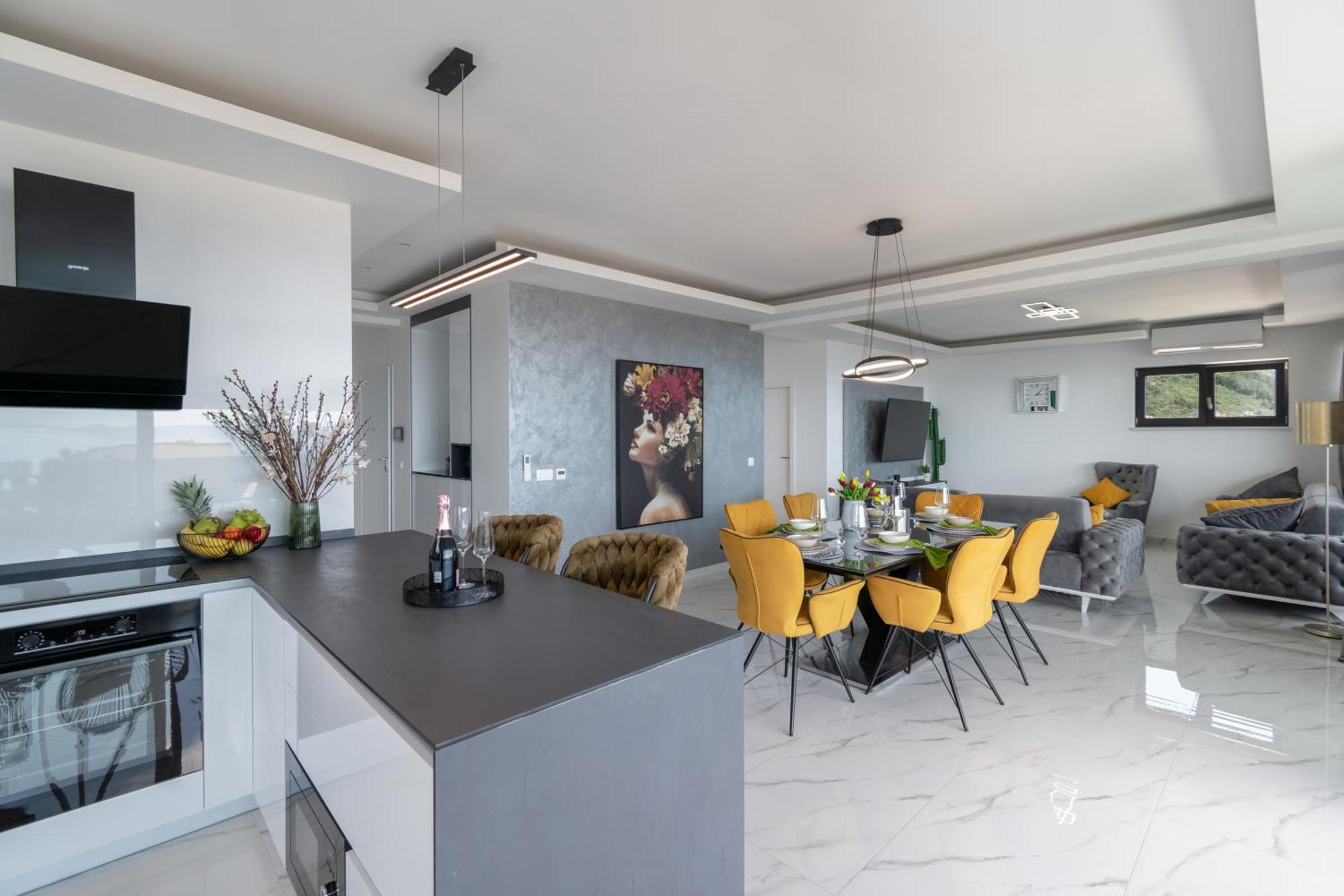 شقة Lux Penthouse Panoramic View With Jacuzzi ماكارسكا المظهر الخارجي الصورة
